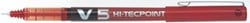 Pilot roller Hi-Tecpoint V5 en V7 V5, schrijfbreedte 0,3 mm, rood