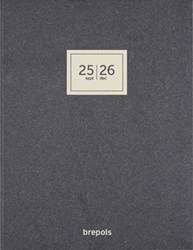 Brepols schoolagenda A4 Polyprop, zwart, 2025-2026