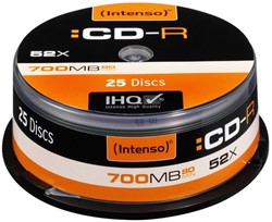 INTENSO CDR80 700MB 52x (25) CB 1001124 Cake Box