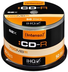 INTENSO CDR80 700MB 52x (50) CB 1001125 Cake Box