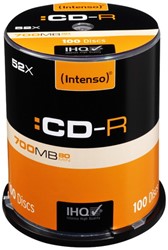 INTENSO CDR80 700MB 52x (100) CB 1001126 Cake Box