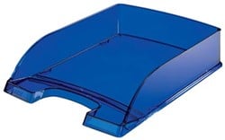 Leitz brievenbakje Plus 5226 blauw transparant