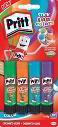 Pritt plakstift Fun Colors 10 g blister van 4 stuks