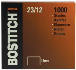 Bostitch nietjes 23-12-1m 12 mm verzinkt voor B310HDs 00540, HD-23L17, HD-12F