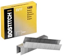 Bostitch nietjes 23-17-1m 17 mm verzinkt voor 00540, HD-23L17, HD-12F