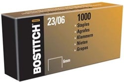Bostitch nietjes 23-6-1m 6 mm verzinkt voor PHD60, B310HDs HD-23L17