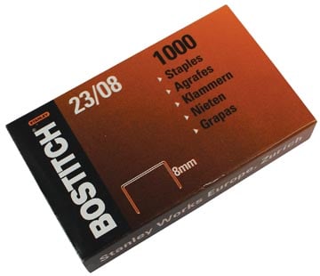 Bostitch nietjes 23-8-1m 8 mm verzinkt voor PHD60, B310HDs HD-23L17