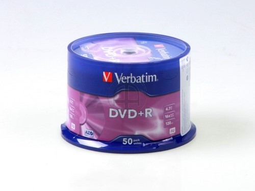 VERBATIM DVD-R 4.7GB 16x (50) SP 43548 spindle