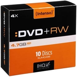 INTENSO DVD+RW 4.7GB 4x (10) SC 4211632 Slim Case