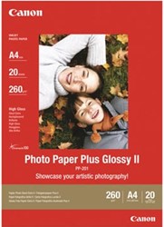 Canon Fotopapier PP-201 A4 260g/m² glanzend plus wit A4 (210x297mm) 20sheet white PP201 265gr