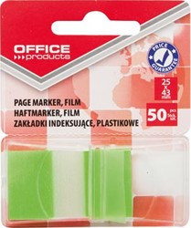 Office Products index 25 x 43 mm blister van 50 tabs groen