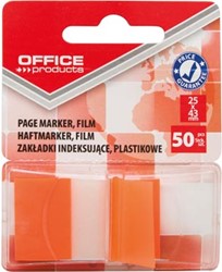 Office Products index 25 x 43 mm blister van 50 tabs oranje