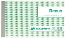 Exacompta ontvangsten 10,5 x 18 cm Franstalig dupli 2 x 50 vel