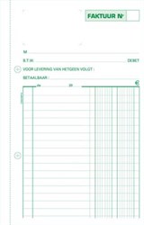 Exacompta facturen  21 x 13,5 cm tripli verticaal Nederlandstalig