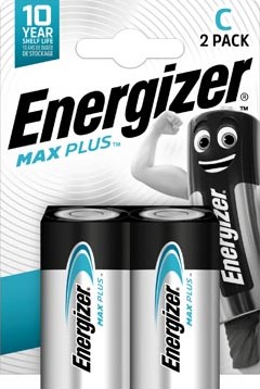 C batterij Energizer Max Plus 2 stuks