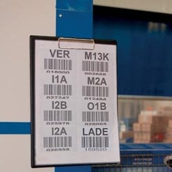 Maul klemplaat uit Pp voor A4 2 magneten op achterzijdezwart