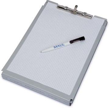 Klembordmap A4 aluminium met opbergvak en topopening MAUL Assist-3