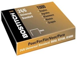 Bostitch nietjes 24-6-5MGAL 6 mm koperkleurig voor B440f B660, B650, B3100, B202, B2500, B3000, B...