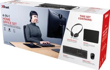 Trust Primo 4-in-1 Home Office Set met headset, toetsenbord (qwerty), muis en muismat-3
