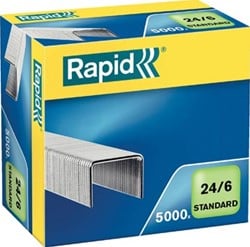 Rapid Nietjes 24/6, gegalvaniseerd, doos van 5.000 nietjes
