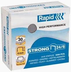 Rapid nietjes 24/6, verzinkt, doos van 5.000 nietjes