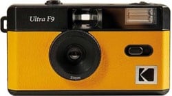 Kodak retro analoog fototoestel Ultra F9 35 mm geel