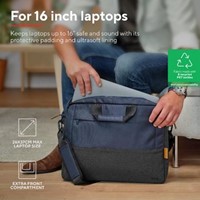 Trust laptoptas Lisboa voor 16 inch laptops blauw-1