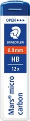 Staedtler potloodstiften Mars 0,9 mm, etui van 12 stuks