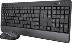 Trust Trezo draadloze deskset uit gerecycleerd kunststof azerty