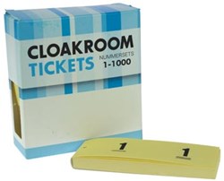 Nummer/garderobeblokken geel