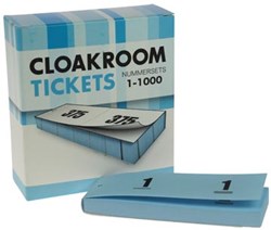Nummer/garderobeblokken blauw