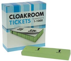 Nummer/garderobeblokken groen