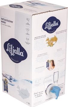 Lifjalla water bag-in-box van 5 liter