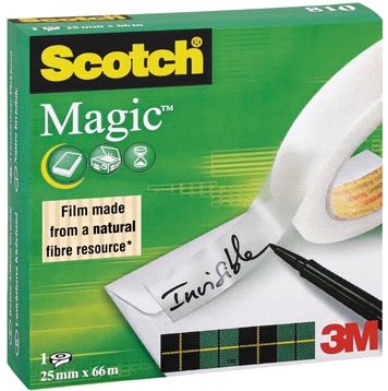 Scotch® plakband Magic  Tape ft 25 mm x 66 m