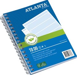 Little Things to do Djois Atlanta recycled 145x110mm 100 vel blauw met spiraal