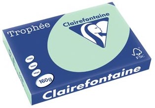 Clairefontaine Trophée Pastel, gekleurd papier, A3, 160 g, 250 vel, groen