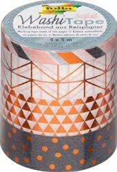 Folia washi tape koper pak met 4 stuks