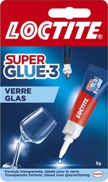 Loctite secondelijm Super Glue Glas 3 g op blister
