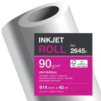 Clairefontaine plotterpapier 914 mm x 45 m 90 g