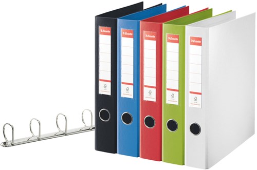 Ringband 4 rings 40mm D mechaniek A4 wit Esselte Vivida-3