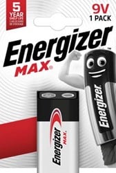 9 volt batterij Energizer Max 1 stuks