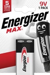 9 volt batterij Energizer Max 1 stuks