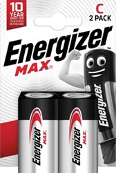 C batterij Energizer Max alkaline 2 stuks