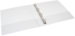 Presentatie ringband A4 4-rings D-mech 15mm wit