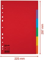 Tabbladen Esselte A4 11R karton 6-delig zonder voorblad-2