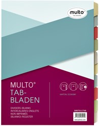 Tabbladen karton 10-tabs assorti van 175 g/m² Multo