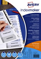 Tabbladen A4 printbaar met 10 tabs