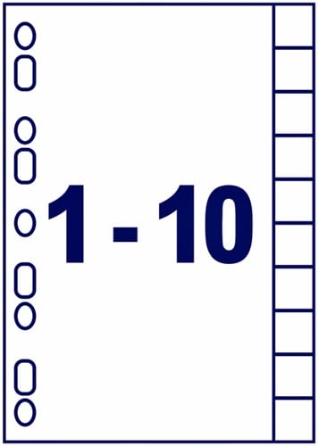 Tabbladen A4 printbaar met 10 tabs-2