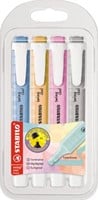 STABILO swing cool markeerstift pastel, etui van 4 stuks, assorti