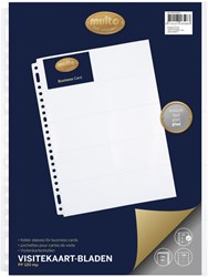 Showtas visitekaartjes A4 120 micron 23-rings met 10 vakken pak van 10 stuks Multo